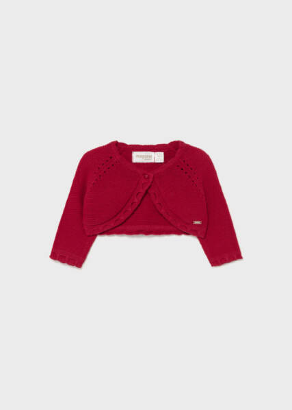Bebé menina-Casaco tricot-Casaco curto tricot básico