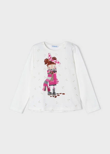 Menina-Camisolas-Camiseta m/comp. boneca